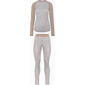 KARI TRAA Дамски комплект термобельо KARI TRAA Kaia light grey melange