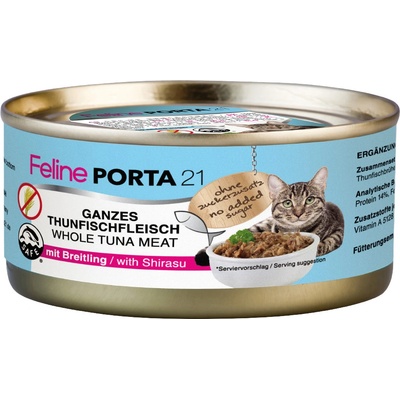 Feline Porta 21 Cat Tuňák se šprotem 6 x 156 g