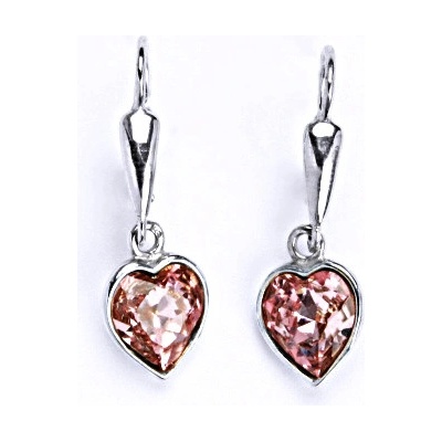 Čištín se Swarovski krystalem light rose srdce NK 1396/20