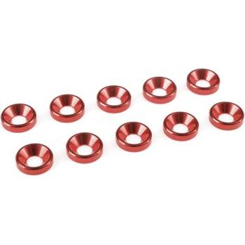 Revtec Алуминиева червена шайба за винт m4 (10)