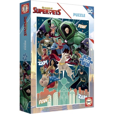 Educa Детски пъзел Educa - DC Лига на Суперлюбимци, 300 части (EDU19486)