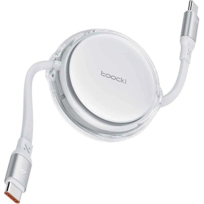 Toocki TQ-X94C2 výsuvný nabíjecí a datový USB-C na USB-C 1m bílý
