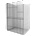 Mexen Kioto+ L душ стенен панел с рафт Walk-in 70 x 200 cm, черен модел, gun metal - 800-070-123-95-78 (800-070-123-95-78)