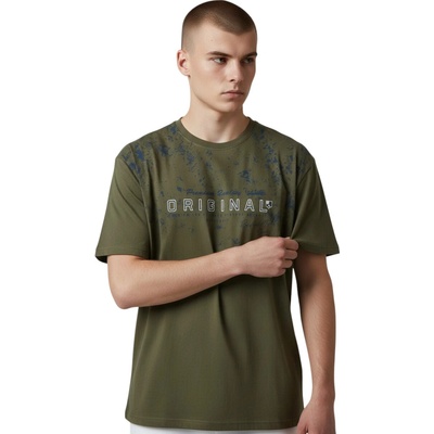 Nova stil pánske nadmerné tričko 100 % bavlna Zdeněk zelené