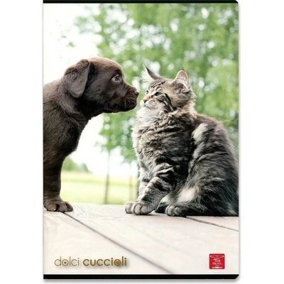 Pigna Školní sešit Dolci Cuccioli A4 linkovaný