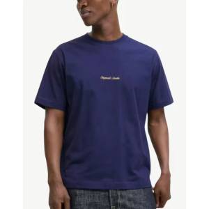 JACK & JONES Jornorrebro EMB Tee SS Crew Neck Noos Blue - magazinko