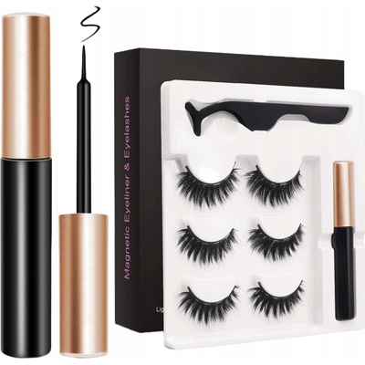 Kiss Magnetické umelé riasy s očnými linkami Magnetic Eyeliner & Lash Kit Lure