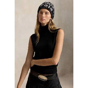 Ralph Lauren шапка с помпон дамска от вълна (455P23851)