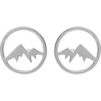 Argento Stříbrné náušnice - hory 67167