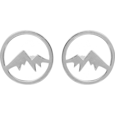 Argento Stříbrné náušnice - hory 67167
