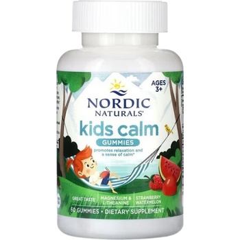 Nordic Naturals Kids Calm Gummies [60 желирани бонбони] Ягода и диня