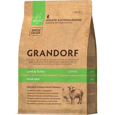Grandorf Adult Mini Jehně a krocan 8 kg