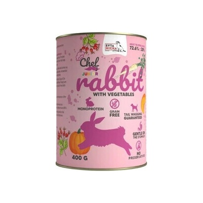 Syta Micha Chef Monoprotein Junior Rabbit so zeleninou 400 g