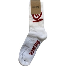 Thebikebros ponožky BIG HEAD Soft Socks bílo červená