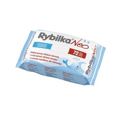 Rybilka Neo Dětské jemné vlhčené ubrousky—72 ks