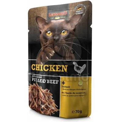 Leonardo пилешко с насъргано говеждо месо 70 г