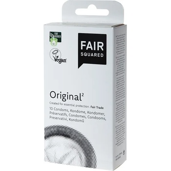 Image 1 of Fair Squared Original - Fair Trade Vegan Condoms 10 pack