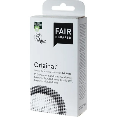 Fair Squared Original - Fair Trade Vegan Condoms 10 pack