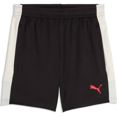 Puma INDIVIDUALLIGA TRAINING SHORTS JR Černá,Bílá,Růžová