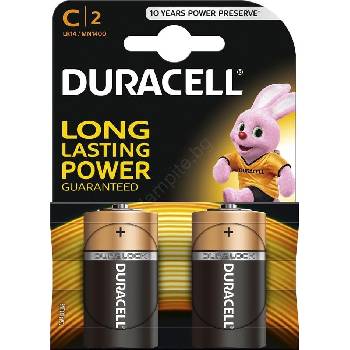 Duracell - 2 бр. Алкална батерия Basic LR14/C 1, 5V 2200 mAh (PL0521)