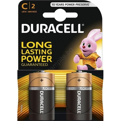 Duracell - 2 бр. Алкална батерия Basic LR14/C 1, 5V 2200 mAh (PL0521)
