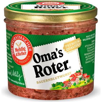 Mehlig & Heller Oma's Roter krvavá masová pomazánka ve skle 250 g