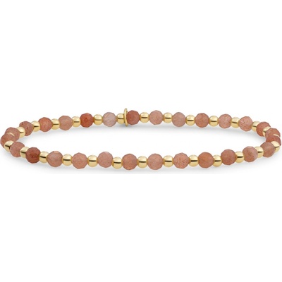 Sparkling Jewels korálkový náramek se slunečním kamenem SBG-GEM58-3MM-MIX