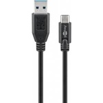 Goobay USB 3.2 Gen 1 Kabel, USB-A Stecker > USB-C Stecker (schwarz, 2 Meter)