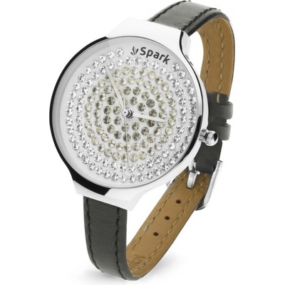 Spark se Swarovski Elements Spotty šedé ZSP33HBD