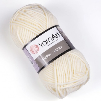YarnArt Pletací příze MERINO BULKY 502 smetanová, 100g/100m