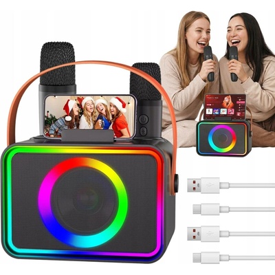Karaoke stroj K9 M černý Bluetooth 15 W se 2 mikrofony