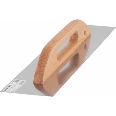 Hladítko Premium 916, 480x130x0,7 mm, drev rúčka, nerez