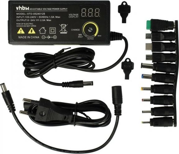 VHBW Зарядно за лаптопи, универсален, 60w / 5v-24v (888401577)