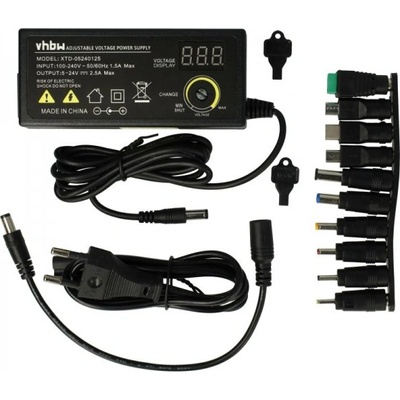 VHBW Зарядно за лаптопи, универсален, 60w / 5v-24v (888401577)