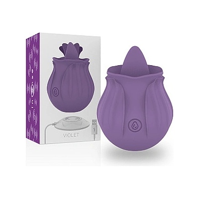 ÜNIHÖRN PinkRose Tongue Licking Vibrator Violet