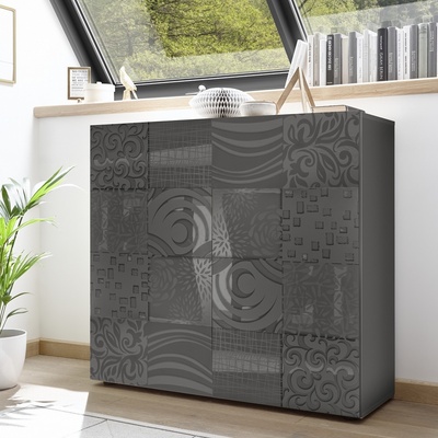 mc Akcent Комод aria антрацит (mc0185)