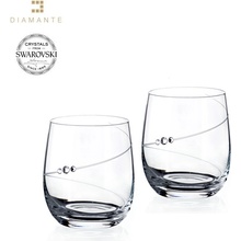 Crystalex Bohemia Glass Sklenice na whisky se Swarovski Elements Silhouette 250 ml