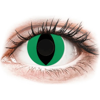 Image 1 of Gelflex CRAZY LENS - Cat Eye Green - дневни без диоптър (2 лещи)