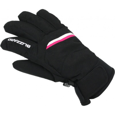 Blizzard Viva Plose ski gloves black white pink