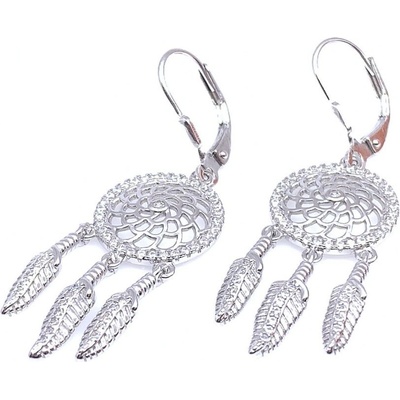 Jan Kos jewellery stříbrné náušnice MHT-3393/SW00