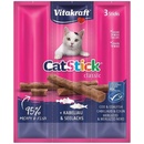 Vitakraft Cat Stick pochoutka treska treska tmavá 3 x 6 g