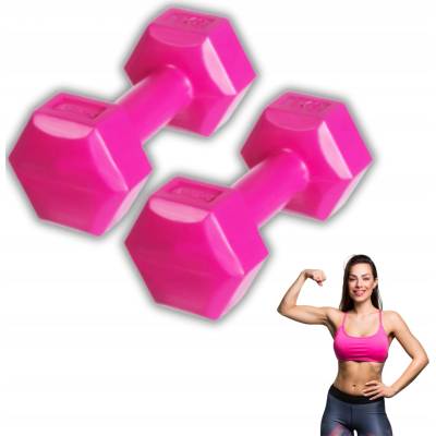 DrFit Pevné asfaltové jednoručky 2 x 1 kg