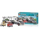 Stavebnice Sluban Sluban B0339 Town Náklaďák na transport aut 638 ks