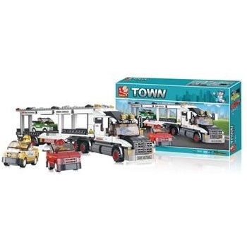 Sluban B0339 Town Náklaďák na transport aut 638 ks