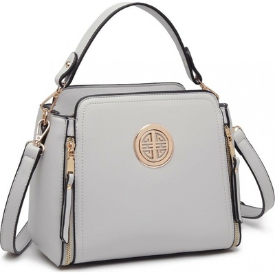 Svetlosivá zipsová crossbody dámska kabelka Zivana
