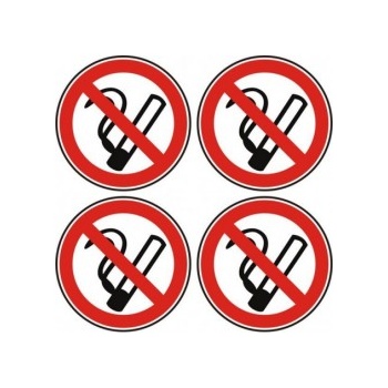 Image 1 of PREVENTA СТИКЕР ЗАБРАНЕНО ПУШЕНЕТО 4бр (b003-sx4)
