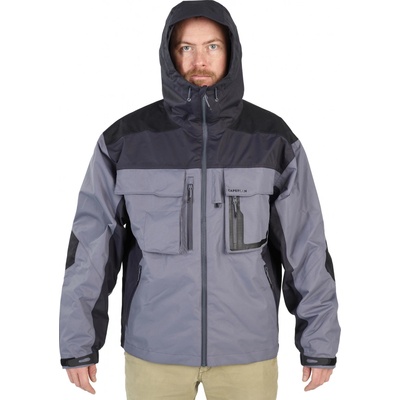 CAPERLAN Nepremokavá rybárska bunda 500 sivá