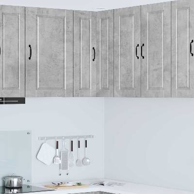 vidaXL Стенно ъглово шкафче PORTO Циментено сиво 57 x 57 x 80 см (885428)