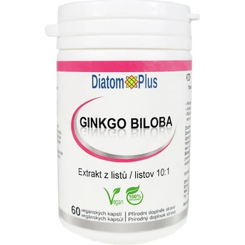 DiatomPlus Ginkgo Biloba extrakt 10:1 vegánske 60 ks kapsúl