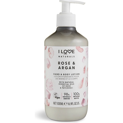 I love Naturals Rose & Argan Hand & Body Lotion 500 ml